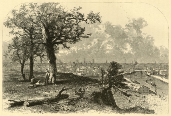 'Cleveland, from Scranton's Hill', 1872.  Creator: John J. Harley.