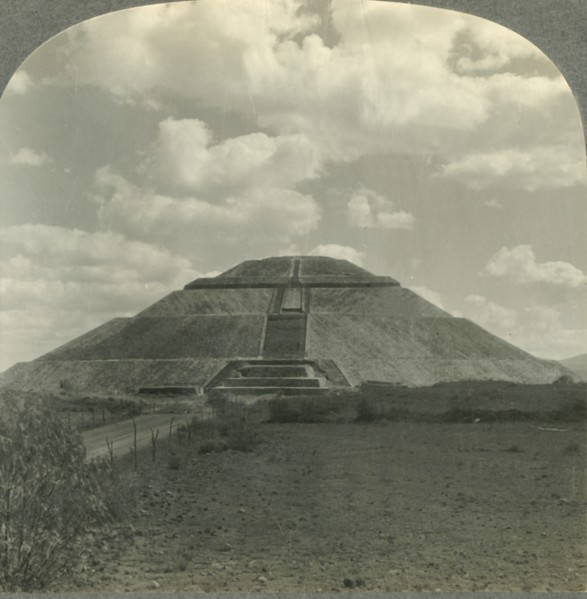 'Pyramid of the Sun from the West, San Juan Teotihuacan, State of Mexico, Mex.', c1930s. Creator: Unknown.
