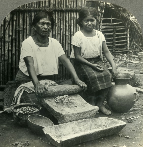 'Making Tortillas in Salvador, the Smallest Republic in the Western Hemisphere, Central America', c1 Creator: Unknown.