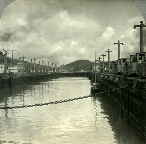 'Through the Panama Canal, Pedro Miguel Locks', c1930s. Creator: Unknown.