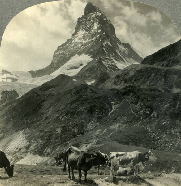 'The Majestic Pyramid of the Alps, the Matterhorn, Switzerland', c1930s. Creator: Unknown.