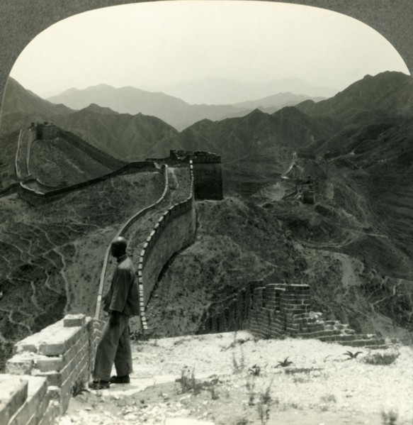 'The Great Wall of 10,000 Li - in the Rugged Hills near Nankow Pass, China', c1930s. Creator: Unknown.