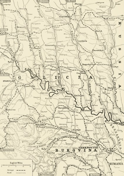 'Area of the Russian Victories on the Strypa', 1916. Creator: Unknown.