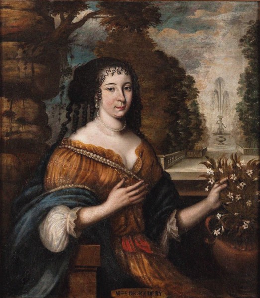 Portrait of Madeleine de Scudéry (1607-1701), 17th century. Creator: Anonymous.