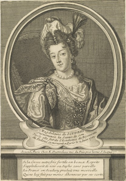 Portrait of Madeleine de Scudéry (1607-1701), c. 1710. Creator: Desrochers, Étienne-Jehandier (1668-1741).