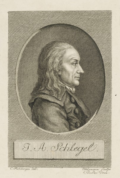 Johann Adolf Schlegel (1721-1793) , c. 1790. Creator: Uhlemann, Christian Friedrich Traugott (1765-1857).