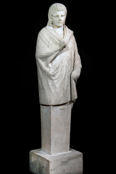 Herma of Hermes (From the Tempio di Apollo) , 1st century. Creator: Art of Ancient Rome, Classical sculpture  .