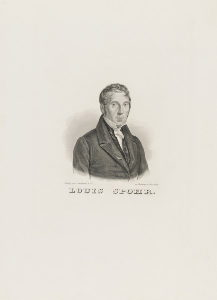 Portrait of Louis Spohr (1784-1859), c. 1830-1840. Creator: Anonymous.