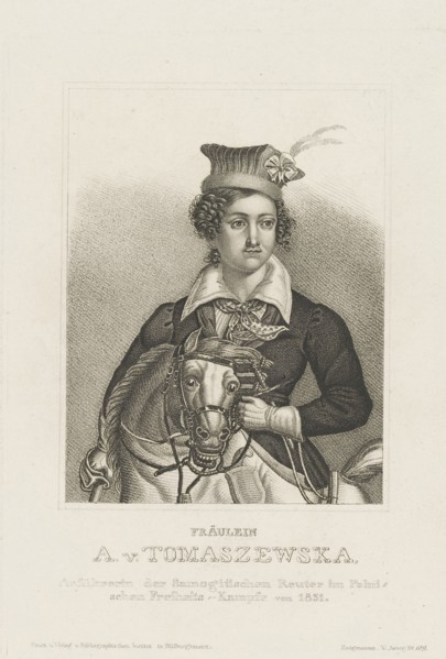 Portrait of Antonina Tomaszewska (1814-1883), c. 1850. Creator: Anonymous.