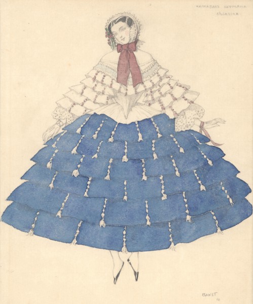 Costume design for the ballet Carnaval by R. Schumann, 1910. Creator: Bakst, Léon (1866-1924).