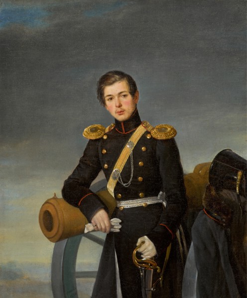 Portrait of Alexander Nikolaevich Karamzin (1815-1888), after 1836. Creator: Orlov, Pimen Nikitich (1812-1863).
