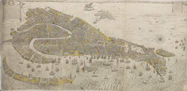 Vero e real disegno della inclita cita di Venetia. (Panorama of Venice) , 1676. Creator: Scolari, Stefano (active 1652-1691).