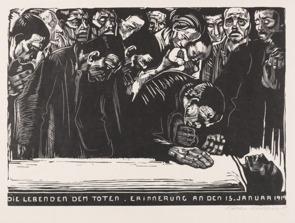 Commemorative sheet for Karl Liebknecht, 1920. Creator: Kollwitz, Käthe (1867-1945).