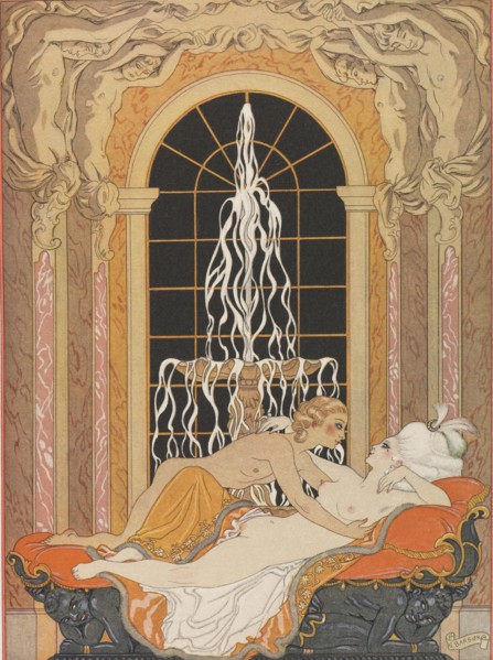 Illustration for the epistolary novel Dangerous Liaisons (Les Liaisons dangereuses), 1934. Creator: Barbier, George (1882-1932).