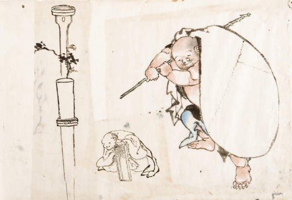 Hotei, First quarter of 19th cen.. Creator: Hokusai, Katsushika (1760-1849).