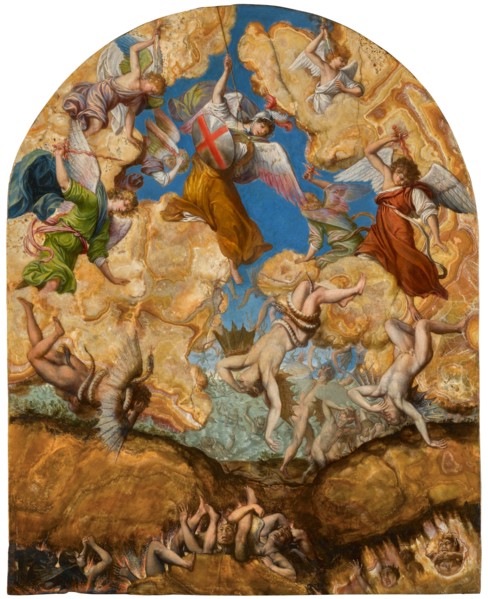 The Fall of the Rebel Angels, ca 1601. Creator: Gentileschi, Orazio (1563-1638).
