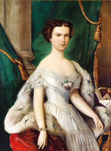 Portrait of Elisabeth of Bavaria, ca 1855. Creator: Anonymous.