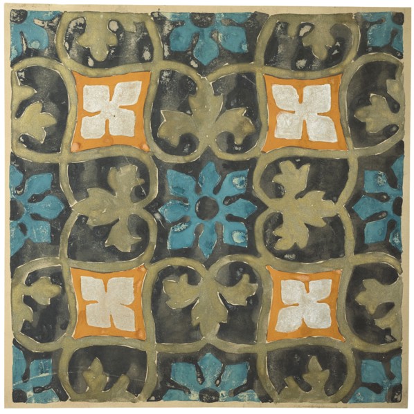 Textile design, Early 20th cen.. Creator: Bakst, Léon (1866-1924).