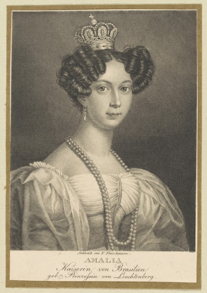 Amélie of Leuchtenberg (1812-1873), Empress of Brazil, 1830. Creator: Fleischmann, Friedrich (1791-1834).