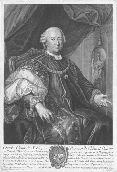 Portrait of Johann Karl Philipp Graf von Cobenzl (1712-1770). Creator: Anonymous.