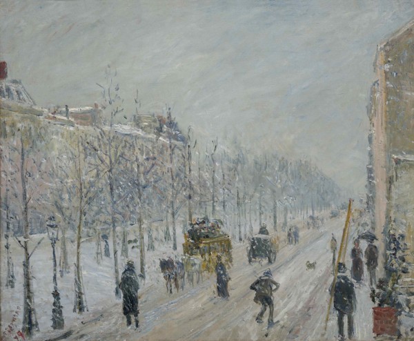 Les Boulevards, extérieurs, effet de neige, 1879. Creator: Pissarro, Camille (1830-1903).