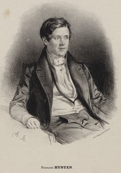 Portrait of the pianist and composer Franz Hünten (1793-1878). Creator: Maurin, Antoine (1793-1860).