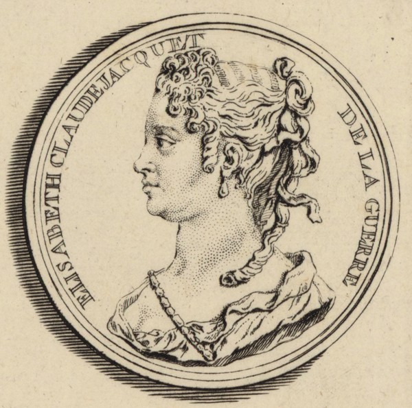 Portrait of the Composer Elisabeth Claude Jacquet de La Guerre (1665-1729). Creator: Crépy, Louis (ca 1680-ca 1750).