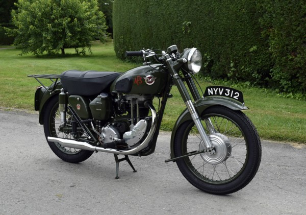 1954 Matchless G3 LS Auxiliary Fire Service motorcycle. Creator: Unknown.