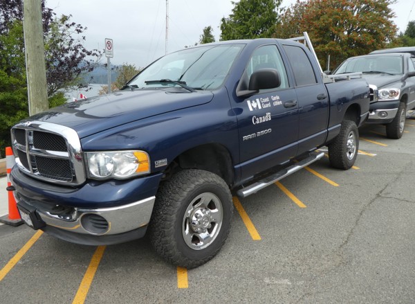 Dodge Ram 2500 Canadian Coastguard truck 2018. Creator: Unknown.