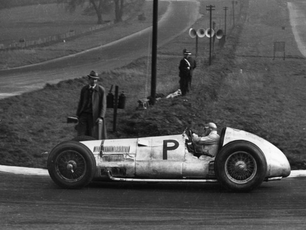 Mercedes Benz W154, Hermann Lang, Donington Grand Prix 1938. Creator: Unknown.