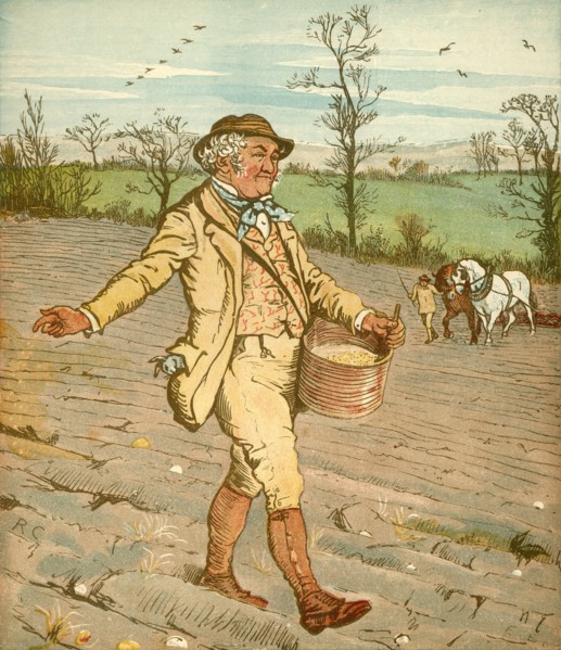 '...The Farmer who sowed the corn', c1878. Creator: Randolph Caldecott.