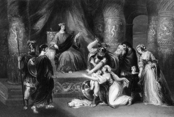 'And the King said, Divide the living child in two', mid-late 19th century. Creator: Peter Lightfoot.