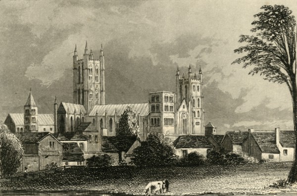 'Canterbury Cathedral, Kent', c1845.  Creator: Unknown.