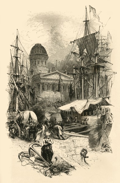 'The Custom House, Liverpool', mid 19th century. Creator: Unknown.
