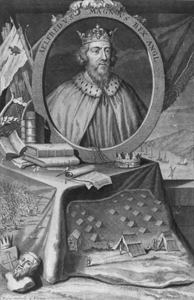 King Alfred, 1733. Creator: George Vertue.