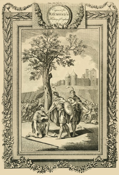 'King Athelstan saving the Life of his Father, Edward the Elder...', c1786. Creator: William Walker.