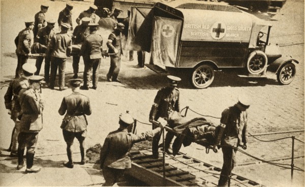 'A Scene at a French port', First World War, 1914-1918, (1933).  Creator: Robert Weston.