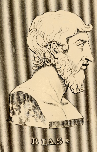 'Bias', (died 530 BC), 1830. Creator: Unknown.