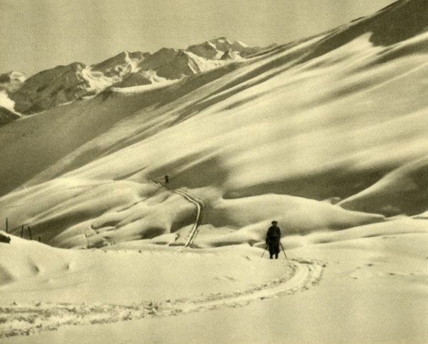 Skiing at Upper Schlossalm, near Bad Hofgastein, Austria, c1935.  Creator: Unknown.