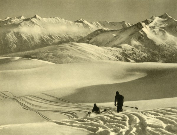 Skiing on the Gerlos plateau, Austria, c1935. Creator: Unknown.