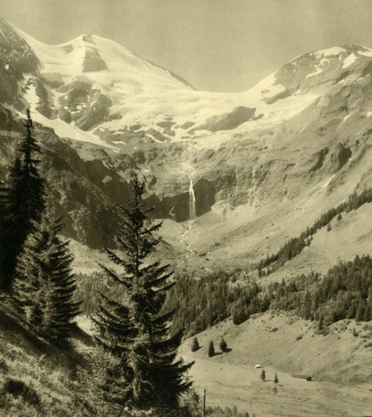 Waterfall at Käfertal in Ferleiten, Austria, c1935. Creator: Unknown.