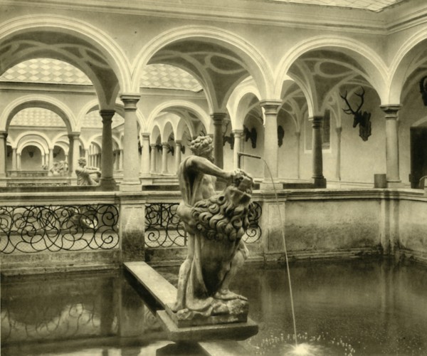 Fish tank sculptures, Kremsmünster Abbey, Upper Austria, c1935.  Creator: Unknown.