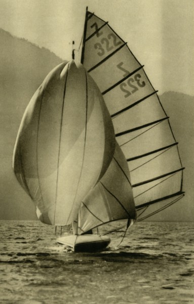 Sailing on the Attersee, Upper Austria, c1935. Creator: Unknown.