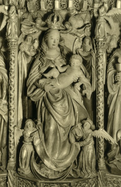 Alterpiece, Hallstatt parish church, Hallstatt, Upper Austria, c1935. Creator: Unknown.