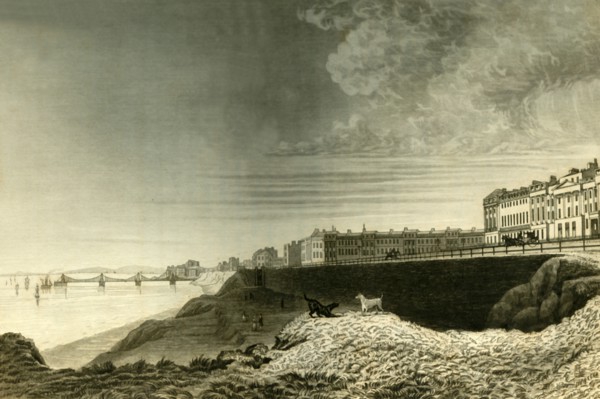 'East View of Brighton from Kemp Town', 1835. Creator: Dean Wolstenholme.