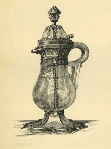 Crystal cruet, 14th century, (1881). Creator: W. M. McGill.
