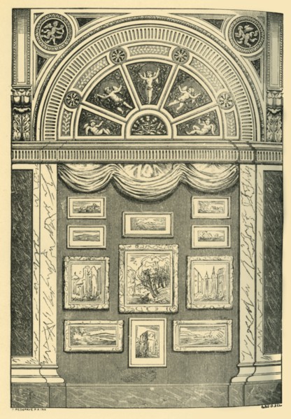 'One Bay of the Water-Colour Galleries', 1860s, (1881).  Creator: A Reid.