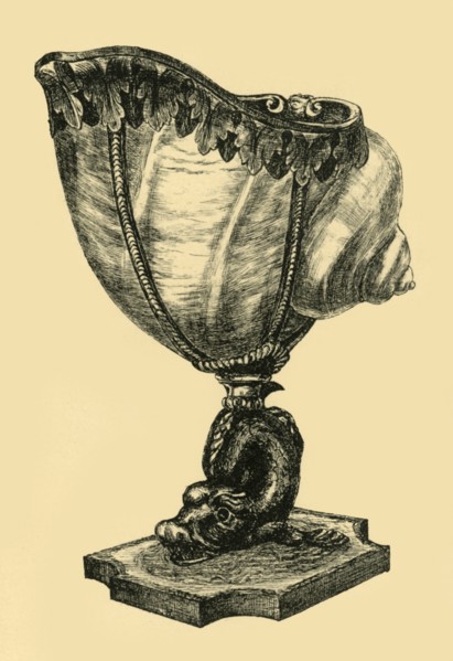 Shell cup, late 17th century?, (1881). Creator: T Charbonnier.