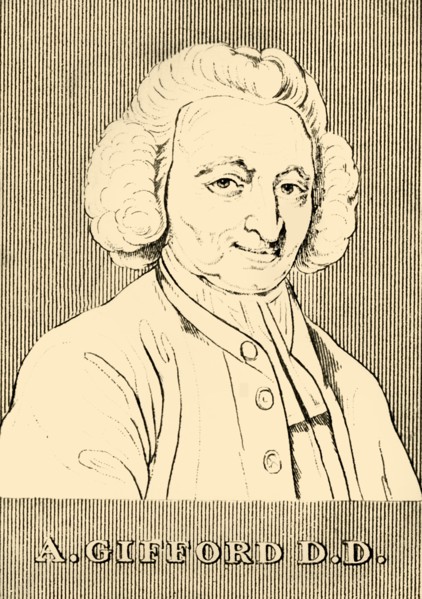'A. Gifford D.D.', (1700-1784), 1830. Creator: Unknown.