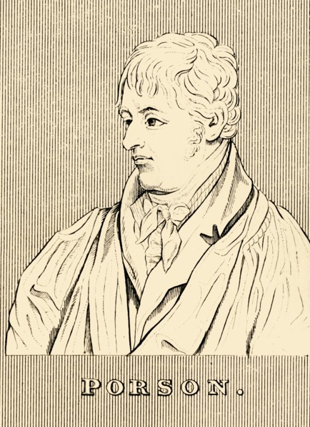 'Porson', (1759- 1808), 1830. Creator: Unknown.